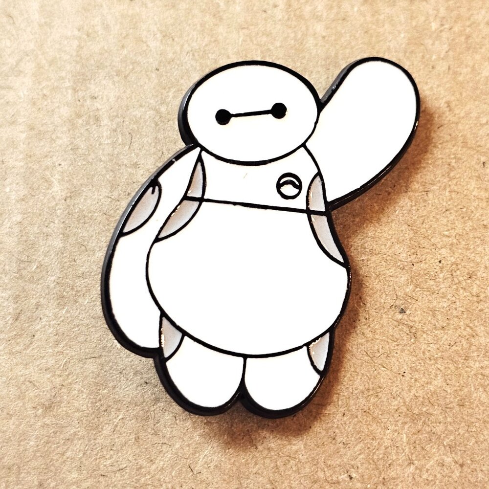 Big Hero 6 Baymax Enamel Pin Disney Collectible Cartoon Lapel Pin Rubber Back